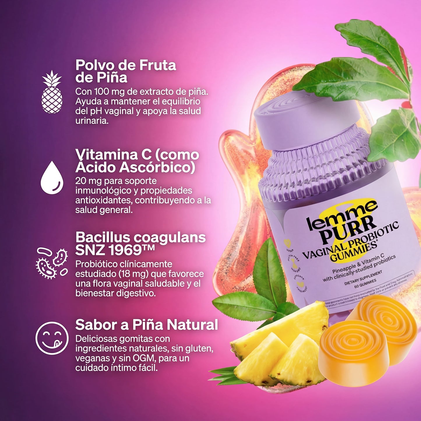 Lemme Purr® Probiotico Vaginal